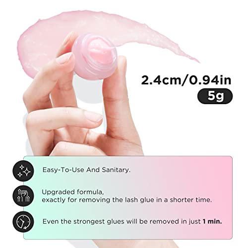 LASHVIEW Eyelash Extension Remover Cream, LILY Flavor, Low Irritation, 5g, 0.17 Ounce - Image 2