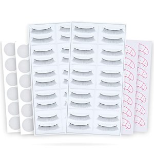 Practice Lashes for Eyelash Extensions Supplies Training Self Adhesive Natural Lash Extensions for Mannequin Head by SRCKFIZ