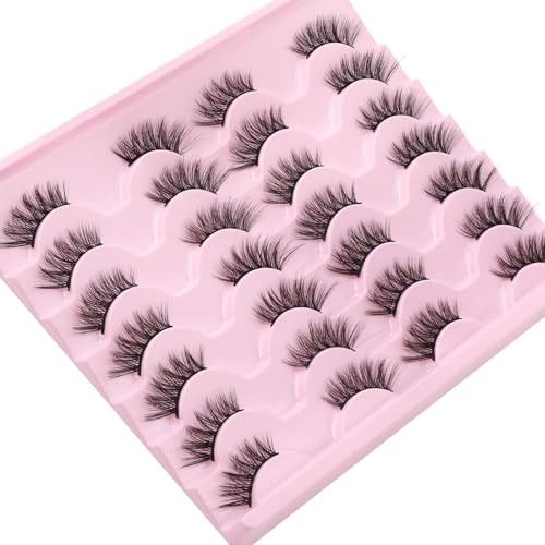 EMEDA 10 Pairs 3D False Eyelashes Natural Look Lightweight Reusable - Image 65