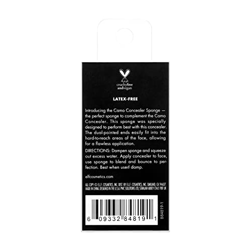 e.l.f. Camo Concealer Sponge, Blend & Bounce, Latex Free Foam, 1 Pack - Image 3
