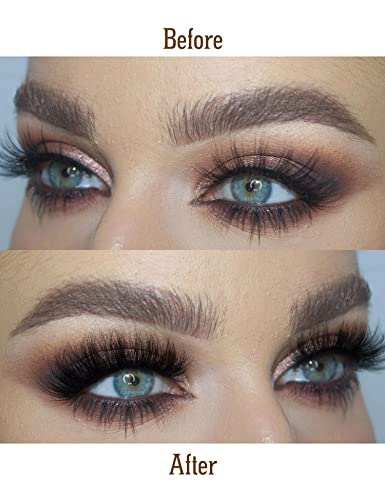 Fluffy Mink Eyelashes 8D 20mm C Curl Pack 10 Pairs Wispy Full Reusable - Image 16