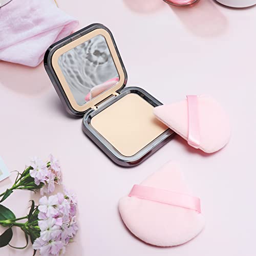 Cosmetic Makeup Sponge for Foundation Contouring Wet Dry Powder - Pink Triangle - Image 3
