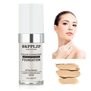 BKPPLZP Color Changing Foundation,Moisturzing BB Cream, Full Coverage Flawless Liquid Foundation Cream Makeup for Women & Girls 1 count