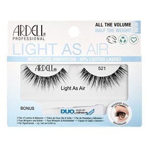 Ardell Light As Air 521 Eco-Conscious Lash Strips Soft, Hour-Glass Shaped Fibers