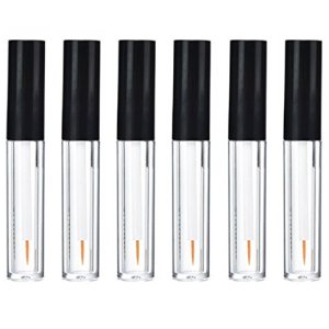 Upscale Plastic Eyeliner Vials Clear Bottle Refillable Eyelash Growth Liquid Container Black Cap