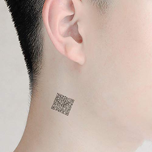 Barcode Tattoo Stickers Temporary Tattoos 6x10.5cm/2.36x4.13inches - Image 2