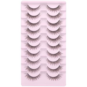 Ruairie False Eyelashes Natural Look Fluffy Wispy 3D Cat Eye Lashes