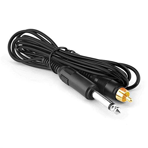 ATOMUS Tattoo RCA Connector Clip Cords 1.87 Meter 6.13' Feet Silicone Material