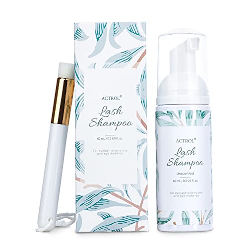 Eyelash Extension Cleanser 60ML Natural Lash Extension Shampoo Unscented Professional Eyelid Foaming Cleanser Paraben & Sulfate Free - Image 10