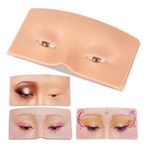 Makeup Practice Face Board, 3D Realistic Model for Eyelash Extensions, Eyeliner, and Eyeshadow