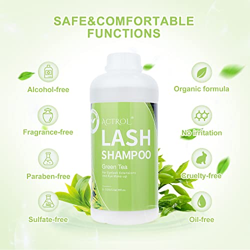 Eyelash Extension Cleanser 60ML Natural Lash Extension Shampoo Unscented Professional Eyelid Foaming Cleanser Paraben & Sulfate Free - Image 20