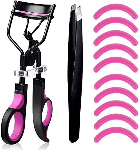 Professional Lash Curler with Silicone Refill Pads - Eye Treatment Makeup Cosmetic Tool