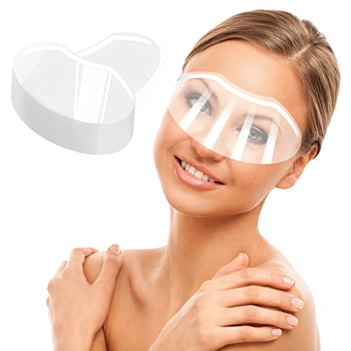 Disposable Shower Face Shield, Clear Eyelash Shield for Makeup, Salon Supplies, 50 Pcs