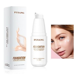 Color Changing Foundation, All-Day Flawless Liquid Cover Makeup, Moisturizing Face Concealer Cream for Women&Girls