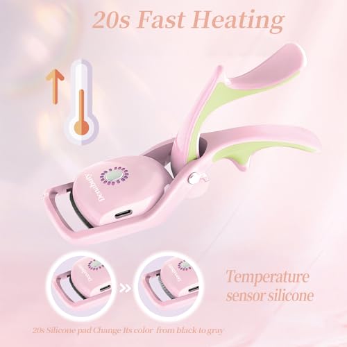 Denabuty Electric Eyelash Curler Rechargeable 3 Modes Silicone Pad - Image 2