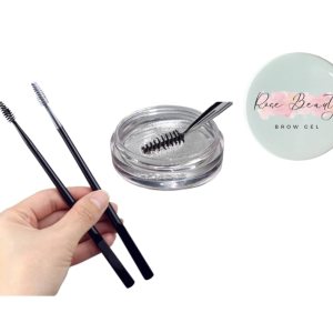 Rose Beauty Eyebrow Styling Kit - Vegan & Soapless Gel with Dual Ended Brush