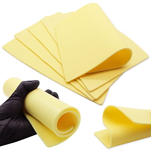 Rayyl Tattoo Practice Skin 5PCS 20 * 30 * 0.3cm Double Sided Silicone for Beginner & Experienced