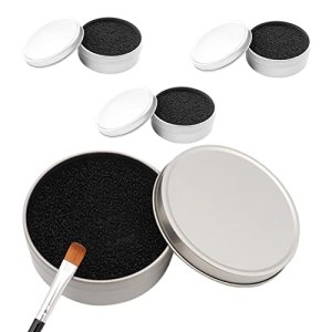 Makeup Brush Cleaning Sponge & Box Set, Quick Clean, Reusable