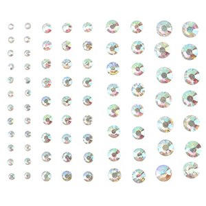 Rhinestone Stickers, Self-Adhesive Face Gems Glitter Crystal Makeup Sticker (Transparent) Lurrose
