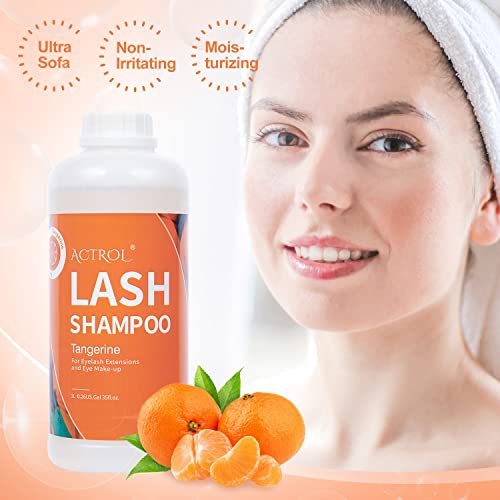 Eyelash Extension Cleanser 60ML Natural Lash Extension Shampoo Unscented Professional Eyelid Foaming Cleanser Paraben & Sulfate Free - Image 52