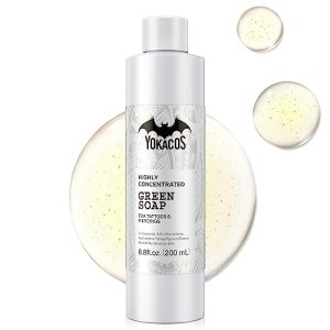 Green Soap for Tattoo Piercing Aftercare, Professional Tattoo/Piercing Cleaner, 6.8fl.oz YOKACOS