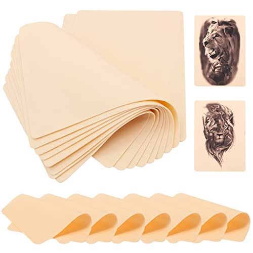 Tattoo Practice Skins 10 Sheets 8''x6'' Rubber False Skin Microblading Skins