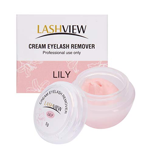 LASHVIEW Eyelash Extension Remover Cream, LILY Flavor, Low Irritation, 5g, 0.17 Ounce