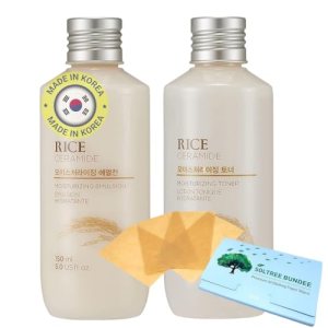 Bundle - Rice Moisture SET (Emulsion + Toner) 150ml + Oil Blotting Papers