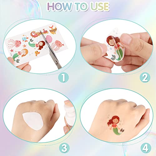 KLEBREIS 60 Sheets Temporary Tattoos for Kids, Waterproof Cute Kids Tattoos Stickers, Dinosaur Animal Unicorn - Image 2