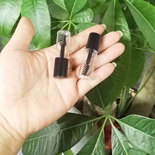 COSIDEA 29 PCS 3ml Mini Mascara Tubes for Castor Oil, Eyelash Growth, PETG, D14*H50mm, Clear - Image 2