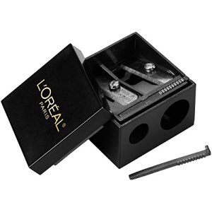 L’Oréal Paris Dual Sharpener Eyeliner, Black, 1 Count