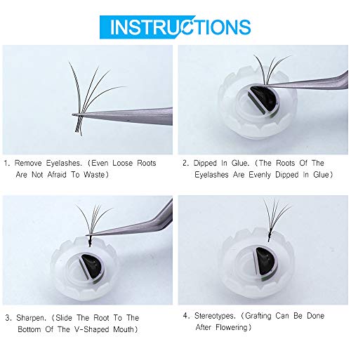 Eyelash Extension Blossom Cup Grafting Glue Holder Pads - 190 Pcs - Image 2
