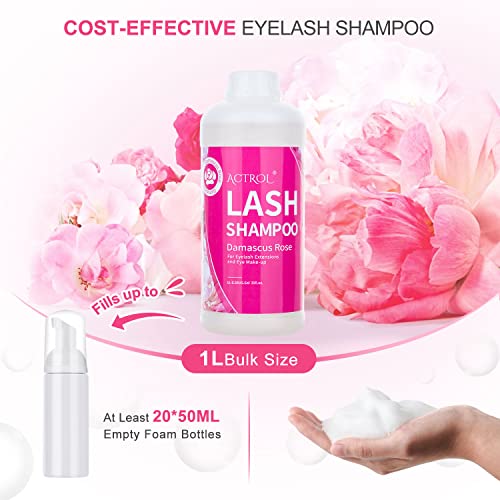 Eyelash Extension Cleanser 60ML Natural Lash Extension Shampoo Unscented Professional Eyelid Foaming Cleanser Paraben & Sulfate Free - Image 34