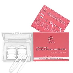 Instant Eyelid Correcting Strips, Assortment Pack (4mm - 7mm), Hypoallergenic & Latex Free