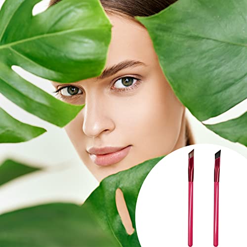 Eyebrow Brush Angled Eyebrow Brush, Multi Function, Ultra Thin Makeup Tool Brow Brushes for Eyebrows (Brown, Black) HINGTAI - Image 3