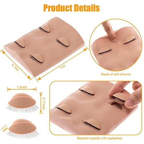 Lash Mannequin Head with 2 Pairs Replaced Eyelids - Image 2
