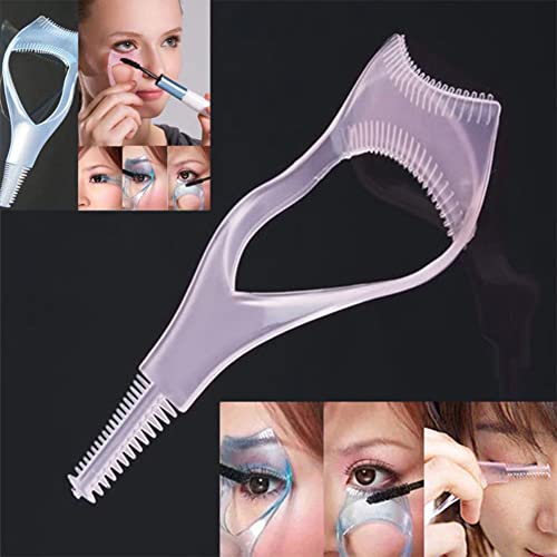Plastic Makeup Eyelash Tool Upper Lower Eye Lash Mascara Guard Applicator Guide (Pink+Blue) - Image 5
