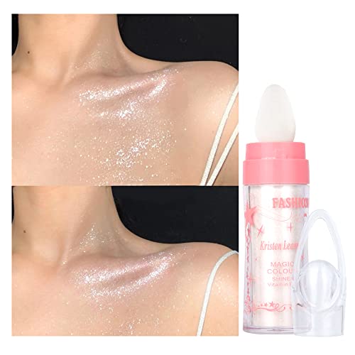 White Polvo De Hadas Glitter Face Highlighter Makeup Body Shimmer Fairy Highlight Patting Powder - Image 2