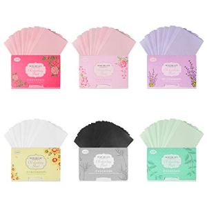 Organic Oil Blotting Paper 6 Pack for Makeup, Oily Skin (600 Sheets)