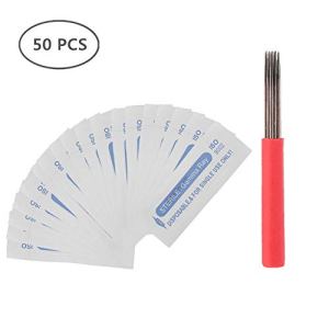 Disposable Tattoo Needles Semi-permanent Eyebrow Makeup Pen 19 Pin Round Fog Eyebrow Tattoo Blades Stainless