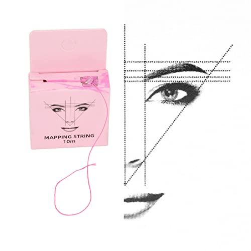 Microblading String Measure 32.8ft 3pcs Pre Inked Eyebrow Mapping Black White Pink Yosoo - Image 2