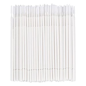 Kioiner 100 Pcs Micro Applicator Brushes, Long Flocking Tips