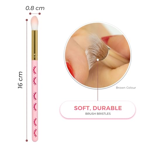 LLBA Lash Shampoo Brushes Set, Eyelash Cleansing Brush (Pink, Pack of 10) - Image 2