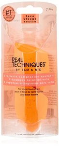 Real Techniques Miracle Complexion Sponge, 3-in-1 Makeup Blender, Latex-Free Foam Technology