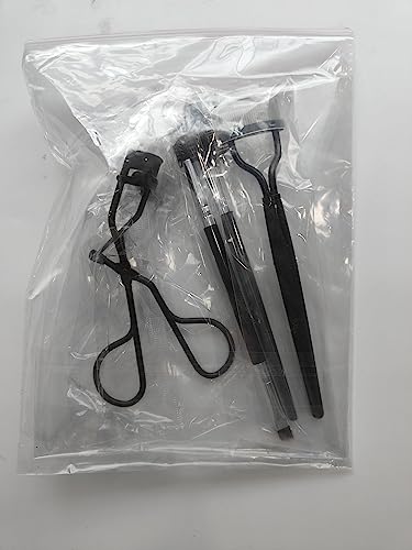 Eyelash Comb Lashes Curler, EBANKU 4Pcs Professional Eye Brow Spoolie Brush for Makeup Grooming (Black) - Image 5