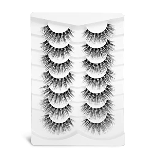Natural Wispy 3D Volume Faux Mink False Eyelashes 16MM Cat Eye Lashes A14 - Image 3