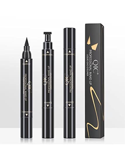 Eyeliner Double-Headed Seal Black Triangle Stamp Pen Long-lasting Waterproof Makeup - Image 4