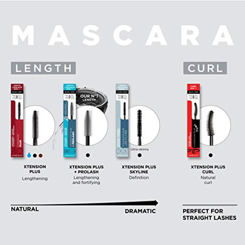 Marcelle Xtension Plus + Pro Lash Growth Complex Mascara, Black, Lengthening and Fortifying, Hypoallergenic, Fragrance-Free, Recognized by the CDA, 9 mL - Image 2
