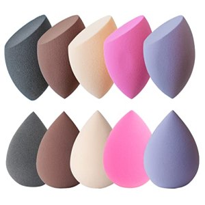 10 PACK Makeup Sponge Set, Face Blender, Foundation Blending Sponge by o1brand