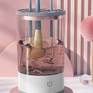 Electric Makeup Brush Cleaner, USB Powered, Sonic Vibration, Deep Cleaning, Portable, Multi-Functional